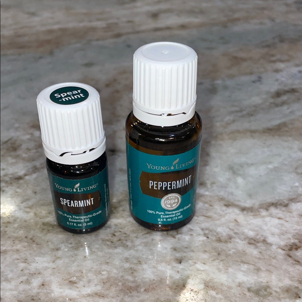 Young Living new Spearmint and peppermint essential oils